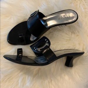 Franco Sarto Black Heeled Sandals